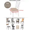 Chair Covers 2/4Pcs Office Home Cushion Cover Custom Seat Anti-fouling Half Universal Stool Split