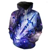 Men's Hoodies 2022 Sword 3D Printed Men Sweatshirts Pullover Streetwear Cool Fashion Casual