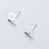 Stud Earrings S925 Sterling Silver Six-pointed Star Hexagram Of David Fashion Jewelry