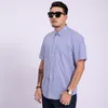 Camisas casuais masculinas 8xl 7xl 6xl 5xl 4xl Summer Men Size Grande Camisa formal Plus Big Wedding Wedding Short Sleeve Sale Business