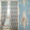 Vorhang für Wohnzimmer, Esszimmer, Schlafzimmer, Stoff im europäischen Stil, Chenille-Jacquard-Schattierung, fertig