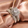 Fashion Marka Pierścienie dla kobiet Top Designer S925 Srebrny Pierścień Srebrny Ring Luksusowy pełny diamentowy pierścionek zaręczynowy Woman Walentynki Prezent