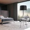 Golvlampor Nordiska LED-lampor Vertikal konst Bedside Bedroom Living Room Tyg SOFA TRE-BENT STￅNG LAMPFORDTER