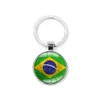 Keychains Lanyards 2021 Crazy United Kingdom Flag Pattern Key Chain Car Keyring Holder Bag Pendant Charm Glass Keychain Jewelry Wh Dhdbo