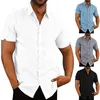 Camisetas de hombre de manga corta para hombre, blusas sueltas casuales de fondo de verano lisas