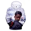 Heren Hoodies Tay-K Sweatshirts Harajuku Autumn 3D Cartoon 2022 Glack Hoodie Blood Tiener Carewneck Fashion Pullovers Coat