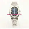 2020 neue Uhren Männer Luxus Ankunft 5712 1A-001 Automatische Uhr 40mm Blau Zifferblatt Edelstahl Transparent Glas Zurück Mode men2185