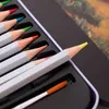 Ritning av färgpennor akvarellpennpennskonstuppsättning Skolmålningstillbehör med akvarellborste 24/36/48 Colors
