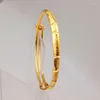 Bangle Vietnamese Sand Gold-Plated Armband Justerbar överdriven meteordusch Utdragbar kreativ pulsera