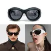 Zonnebril voor Women Limited Series Explosion 1087S Printing Frame Merkontwerper Runway Cut Sunglasses Men Originele doos