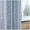 Vorhangvorhänge für Wohnzimmer Stoff moderne einfache Polyester-Druckgarn im europäischen Stil Morden Allgemeines Falten