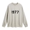 Bluzy Bluzy Projektanci Mężczyźni 1977 Bluza Czarna litera nadruk hip hop High Street pulower