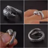 Anneaux de mariage Bague Pangolin Antique Sier Femmes Rétro Bruni Réglable Animal Armadillo Bijoux Livraison Directe Dhjgd