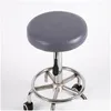 Housses de chaise Non tabouret de bar Ers Pu rond siège pivotant cas pour salon de coiffure livraison directe maison jardin Textiles ceintures Dh5Ey