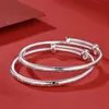 1 paire unisexe adorable bébé bracelets anti-allergique S999 argent de bon augure nuages bracelets bracelets pour bébé enfants beau cadeau d'anniversaire