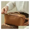 Cosmetic Bags Handle Large Capacity Travel Bag Waterproof Pu Leather Makeup Zipper Pouch For Women Girl Drop Delivery Health Beauty Dhep3