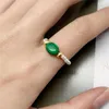 Bröllopsringar 2mm simulerad pärla för kvinnor mode handgjorda smycken tigereye malachite ring naturliga stengåvor