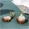 dangle chandelier earrings boho pearl for women colorf colorf crystal bead pendientes s925針肉体ぶら下がった吊り宝石てだドロップデリバリー