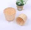 Rural Woven Baskets Fruit Arrangement Portable Storage Baskets Bamboo Mini Desktop