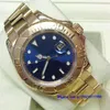 Original Box Certificate Mens Watches 16628 40mm Blue Dial Yellow Gold Asia 2813 Movement Automatic246o