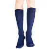 Chaussettes pour hommes pression sur le genou Compression respirante extérieur Anti-friction vente en gros 5 paire/lot