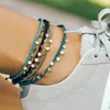 Anklets Beach Handmade Lace Up Weave Adjustable Leg Bracelets Foot Jewelry Summer Accessories For Women Enkelbandjes Sieraden