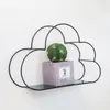 Hooks Ins Cloud Wrought Iron Wall Shelf Metal Shape Mount Rack Holder Organizer Storage Racks Home Decoration