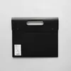 A4 Portable File Folder Big Capacity Document Bag Simple Business Briefcase Plastic Storage Organizer Double Snap