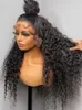 Nxy new Lace Wigs Deep Wave Frontal 360 Full 30 40 Inch Human Hair for Women Pre Plucked 13x6 Hd Water 13x4 Front 230106