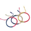 Cazibe bilezikler el yapımı 3pcs/set knots ip bileziği mti renk tibet Budist iyi şanslı örgülü kadınlar için erkekler için