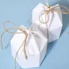 Presentförpackning 100/50st Kraft Paper Bags Xmas Candy Box Bag Pillow Wedding Party Packaging Business Christmas Present