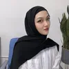 Этническая одежда хиджаб с подключенной мусульманской модой для женщин головные платки шарф капот шарнир из шифона шифона шифона