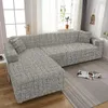 Stol t￤cker linje m￶nster tryckt tryckt slipcovers stretch soffa f￶r vardagsrum elastisk soffa t￤cke heminredning 1/2/3/4-s￤te