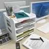 5レイヤー多機能ドキュメントトレイファイルPapepr Letter Holder Stationery Storage Waterproof Desk Office Accessories