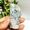 Decorative Figurines Natural Stone Moss Agate StoneThe Leaves Plaything Yoga Exercise Material Spiritual Meditation Crystal