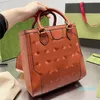 Designer-Einkaufstasche, strukturiertes Motiv, Buchstaben-Umhängetaschen, Mini-Handtasche mit Griff oben, verstellbar, abnehmbarer, breiter Nylonriemen, goldene Hardware in den Reißverschlusstaschen