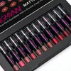 12 Colors Matte Waterproof Velvet Nude Lipstick Sexy Red Brown Long Lasting Pigments Makeup Set For Women Gift