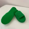 RESORT SPONGE chaussons sandales en tissu tongs de luxe vert rehauts de coton Doux et confortable avec boîte de haute qualité taille 35-44