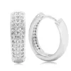 Hoopörhängen CZ Stone 925 Sterling Silver For Women Classic Simple Design Wedding Earring Fashion Jewelry Gift