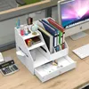 INS KAWAII DESKPOTオーガナイザーメイクアップ収納ボックスコンテナ引き出しキャビネットラックホーム装飾2022