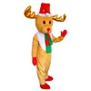 Noël père noël mascotte Costume fête d'anniversaire nouveauté amusant Costume cerf accessoire Costume père Noël ensemble