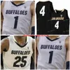 Maillot de basket-ball Colorado Buffaloes cousu sur mesure 23 Lucas Siewert 24 Eli Parquet 25 McKinley Wright IV 33 Aidan McQuade 34 Benan Ersek