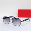 Gold Wood Pilot Solglasögon Blue Lens Men Sunglass Fashion Sunnies Shades UV400 Eyewear With Box