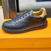 scarpe da uomo scasual Abbellimento sneaker Scarpa casual da uomo realizzata in tela pregiata e pelle di pecora Scacchiera classica mkjnhhhb21652