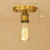 Plafoniere IWHD Ferro Plafon Edison Lampada Retro Soggiorno Cucina Lampara Led Techo Camera da letto Apparecchio di illuminazione domestica