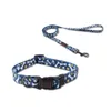 Dog Collars Nylon Collar And Leash Suitable For Small Medium-sized Pitbull Two-piece Personality Gradient Color Pet