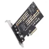 Cabos de computador PCIE para M2/M.2 Adaptador Adicionar cartão M.2 NVME SSD NGFF Express 3.0 x4 M Chave B M2 PCI-E K1KF