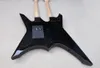 Guitare électrique noire à double manche, blanche et noire, personnalisée en usine, avec 6 et 12 cordes, matériel noir, touche en érable, offre personnalisée 5154414