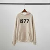Designer Luxury 1977 Classic Fashion Trend Loose Autumn and Winter Digital Flocking Logo Pullover Plush Male and Female Par Hoodie