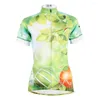 Racing jassen eieren vrouwen ademende korte mouw fietsentruien polyester fietsen shirt groene kleding maat xs-6xl